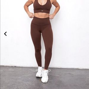 SET ACTIVE BROWN / COCO LEGGINGS